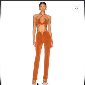 NEW-Superdown/Revolve-Irene Strappy Pant Set in Rust- Size: XS-SOLD OUT ONLINE